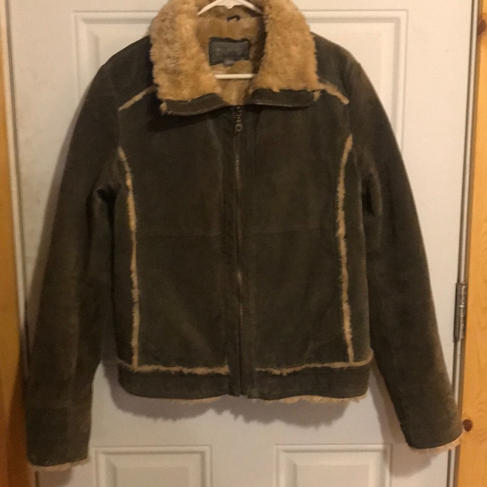 Dark Grey Genuine Leather Jacket